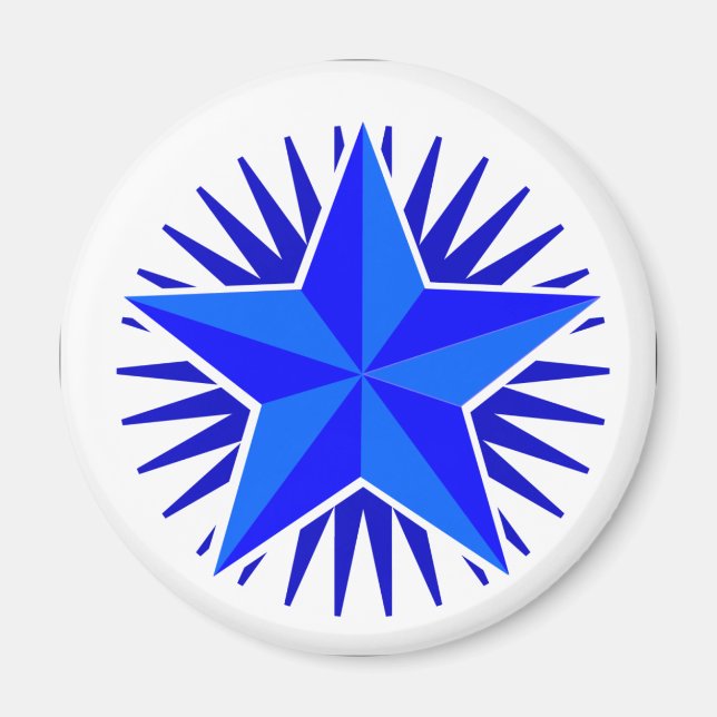 Blue Star Magnet (Vorne)
