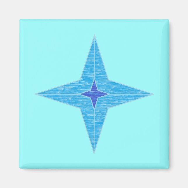 Blue Star Magnet (Vorne)