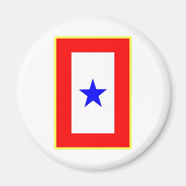 Blue Star Mutter Magnet (Vorne)