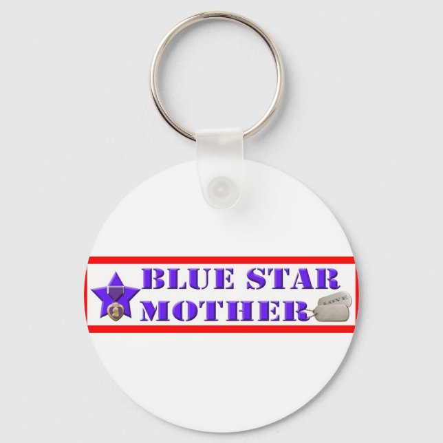 Blue Star Mutter Schlüsselanhänger (Vorderseite)