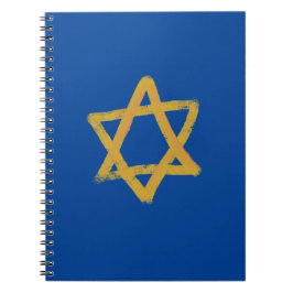 Blue Star of David Notebook Notizblock