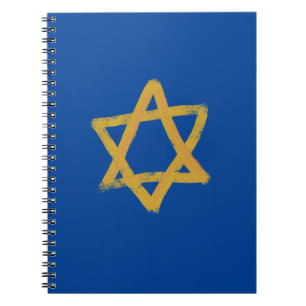 Blue Star of David Notebook Notizblock
