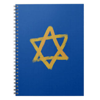Blue Star of David Notebook Notizblock