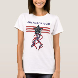 Blue Star Ribbon Air Force Mama T-Shirt