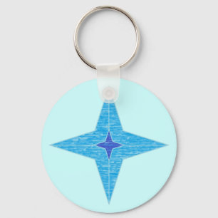 Blue Star Schlüsselanhänger