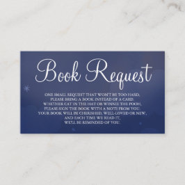 Blue Star Sky Book Request Card Visitenkarte