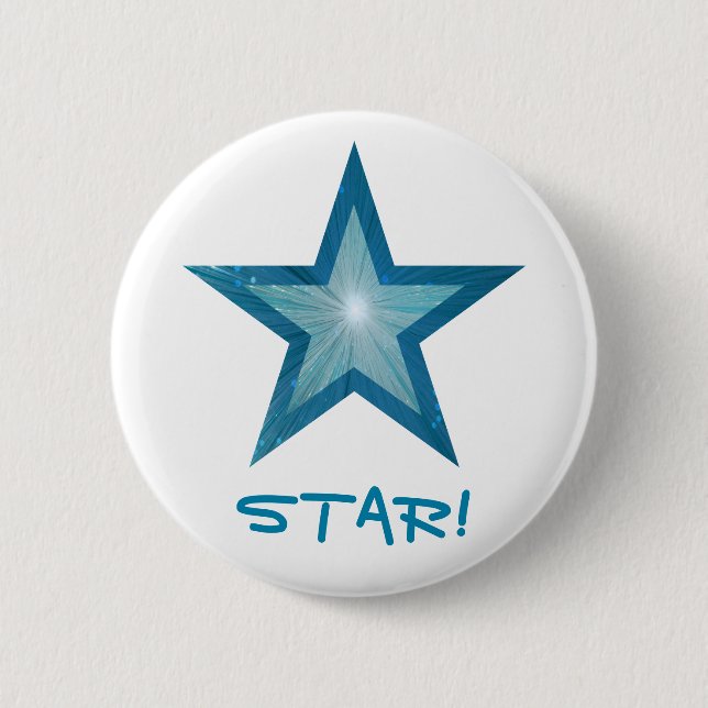 Blue Star 'STAR' Taste weiß Button (Vorderseite)