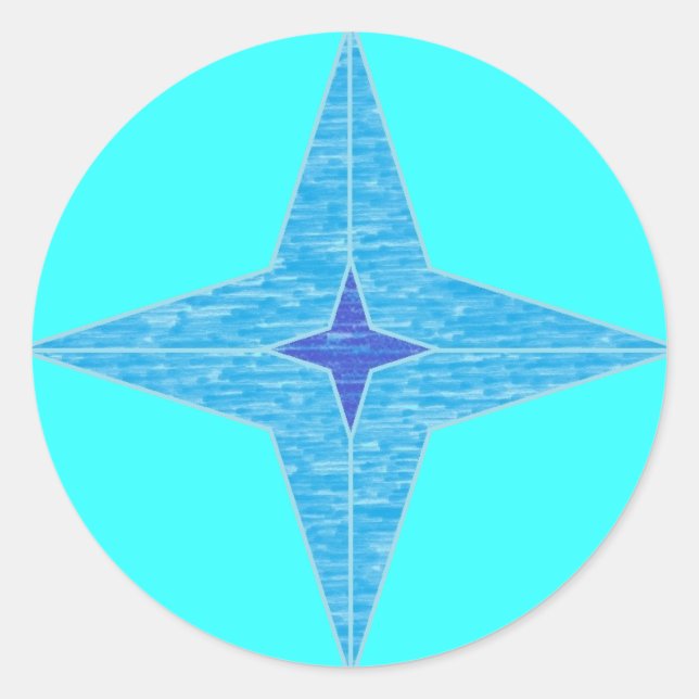 Blue Star Stickers (Vorderseite)