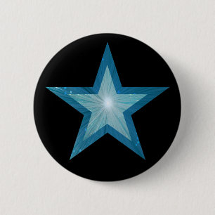 Blue Star-Taste schwarz Button