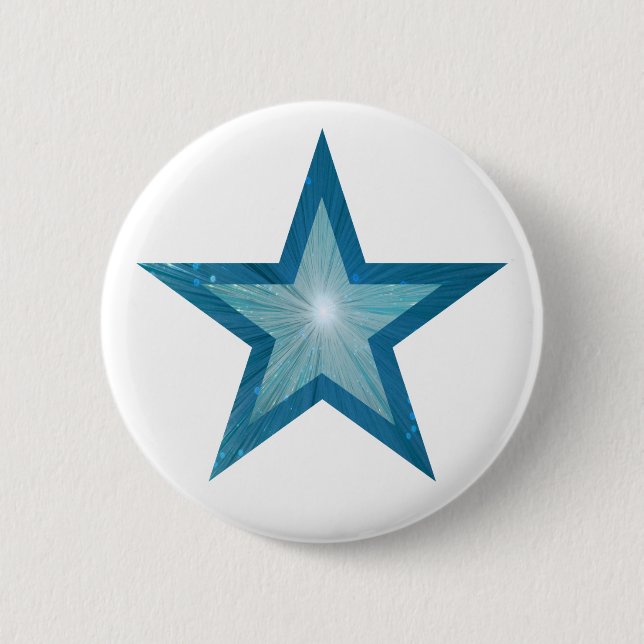 Blue Star-Taste weiß Button (Vorderseite)