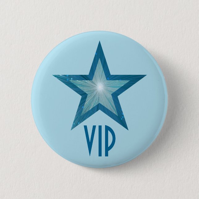 Blue Star "VIP"-Taste blass blau Button (Vorderseite)