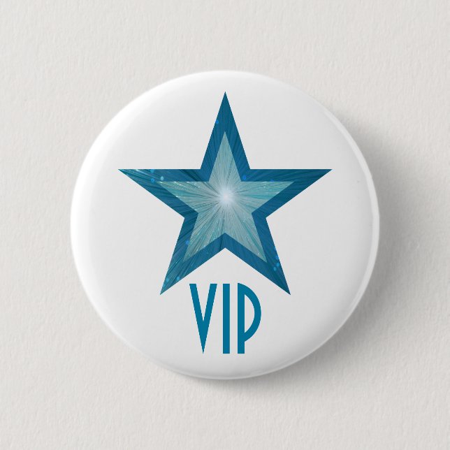 Blue Star "VIP"-Taste weiß Button (Vorderseite)
