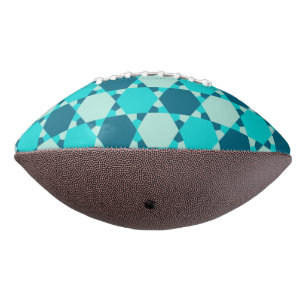 Blue Star von David Optical Illusion Pattern Football