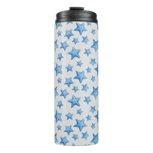 Blue Starfish Summer Beach Wasserküste Thermosbecher