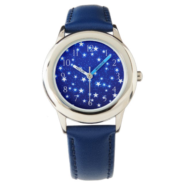 Blue Stargazer Kids Armbanduhr (Vorderseite)