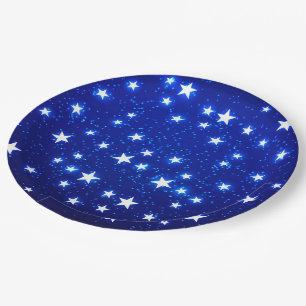 Blue Stargazer Pappteller