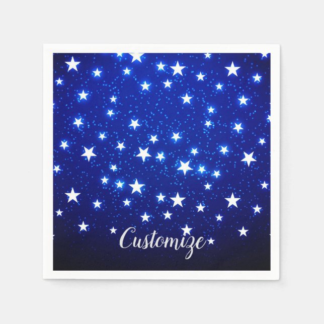 Blue Stargazer Serviette (Vorderseite)