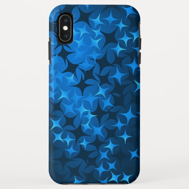 Blue Staright Christmas/Holiday Case-Mate iPhone Hülle (Rückseite)