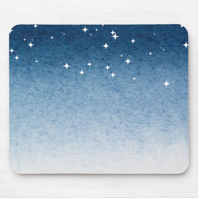 Blue Starry Gradient Mousepad (Vorne)