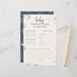 Blue Starry Night Baby Shower Vorhersagen