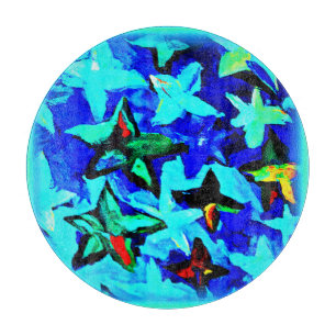 Blue Starry Night Sky. Jetzt kaufen Schneidebrett