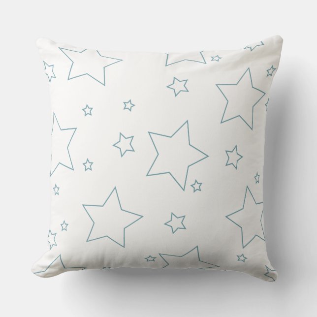 Blue Stars 4. Juli Pillow Kissen (Vorderseite)