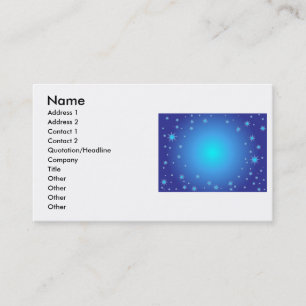 Blue Stars Business Card Visitenkarte