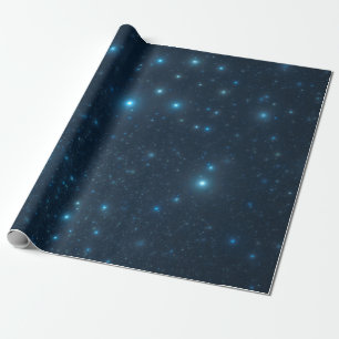 Blue Stars Geschenkpapier