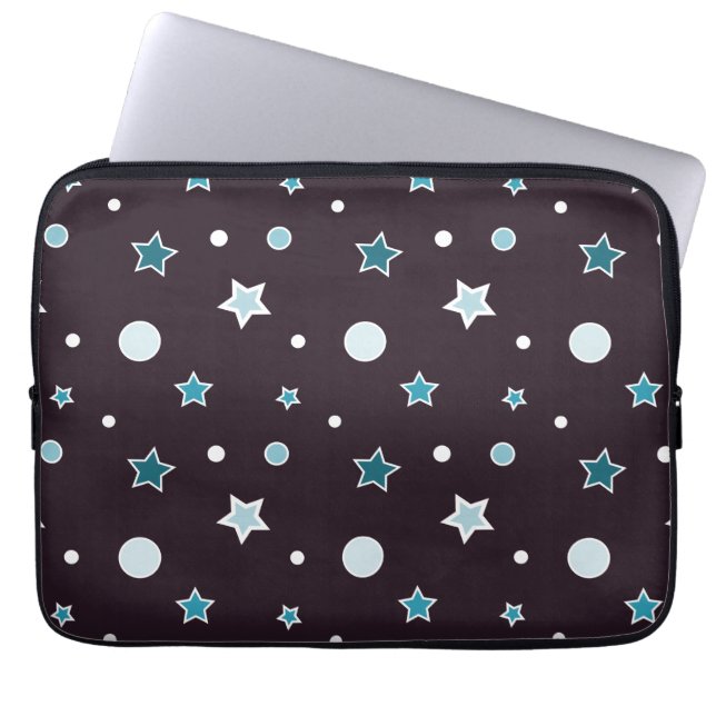 Blue Stars Laptopschutzhülle (Vorderseite)