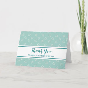 Blue Stars Mitarbeiteraufwertungskarte Dankeskarte