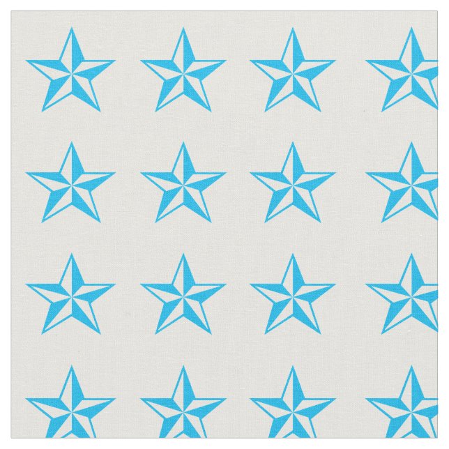Blue Stars Rodeo Western Fabric Stoff (Nahaufnahme)