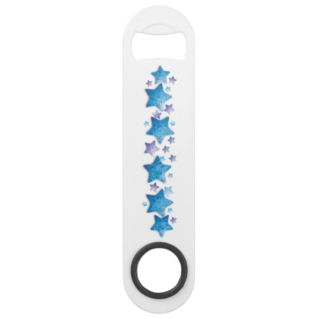Blue Stars Speed Flaschenöffner (Vorderseite)