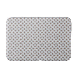 Blue Stars Tan Squares Latic Bath Mat Badematte