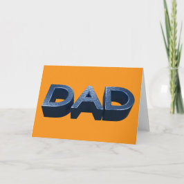 Blue Steel Vater Dankeskarte