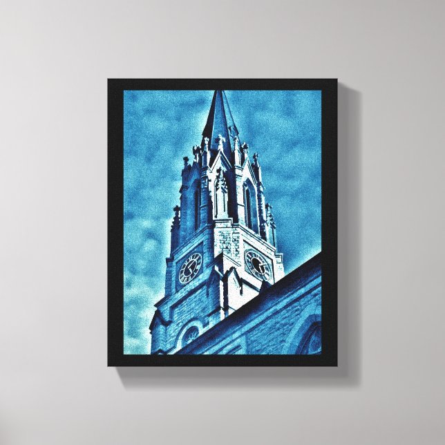 Blue Steeple Leinwanddruck (Vorderseite)