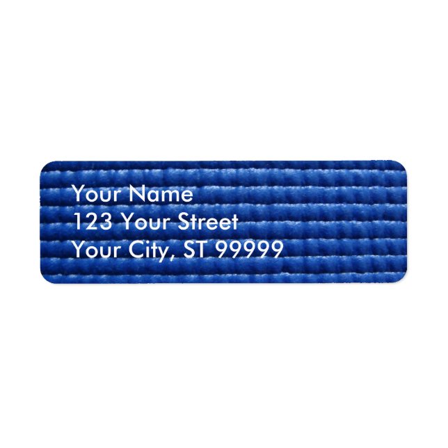 Blue Sticky Yoga Mat Address Label (Vorne)