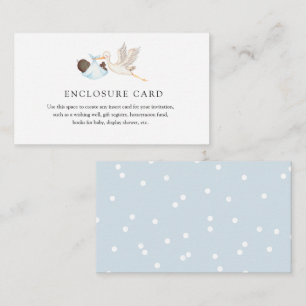 Blue Storch Custom Enclosure Card Begleitkarte