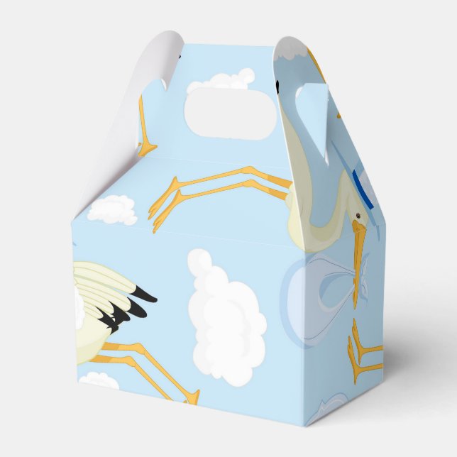 Blue Stork Baby Dusche Geschenkboxen Geschenkschachtel (Vorderseite)