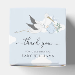 Blue Stork Baby Dusche Vielen Dank Geschenkschachtel