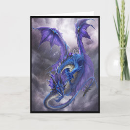 Blue Storm Dragon Karte