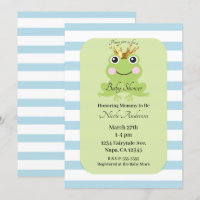 Blue Storybook Fairy Tale Frog Prince Baby Dusche