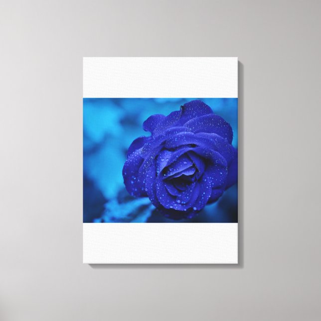 Blue Stretched Canvas Print Leinwanddruck (Vorderseite)