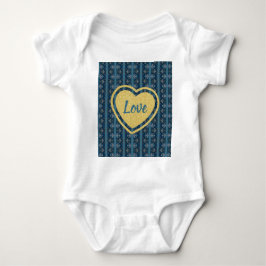 Blue Strip Baby Bodysuit von Poet Adiela Akoo Baby Strampler