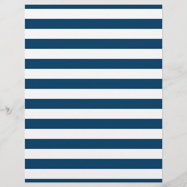 Blue Strip Baby Scrapbook Paper (Vorderseite)