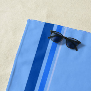 Blue Strip Beach Handtuch