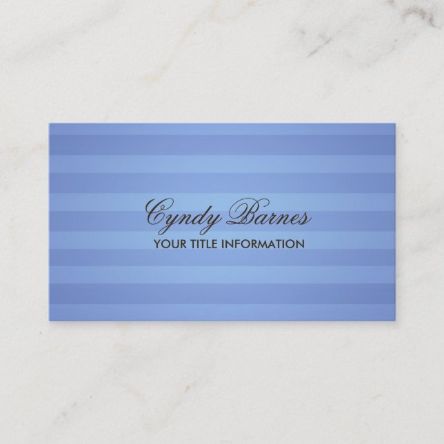 Blue Strip Business Card Visitenkarte (Vorderseite)