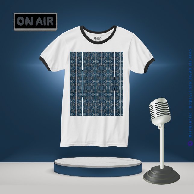 Blue Strip T - Shirt von Poet Adiela Akoo (Blue Stripe T-Shirt designed by Poet Adiela Akoo. Browse my store for fab finds & gr8t gift buys now)