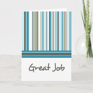 Blue Stripes Administrative Professionals Day Card Feiertagskarte