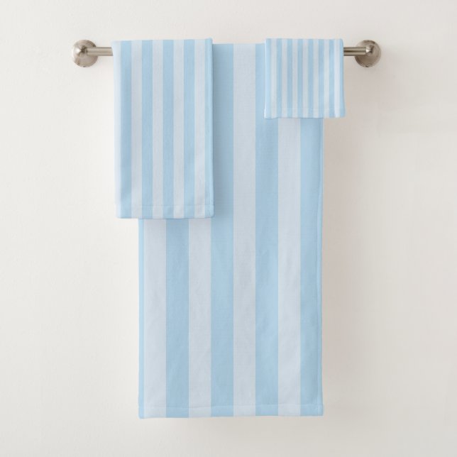 Blue Stripes Bath Towel Badhandtuch Set (Insitu)