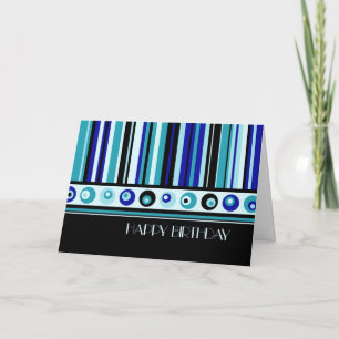 Blue Stripes Business von der Geburtskarte der Gru Karte